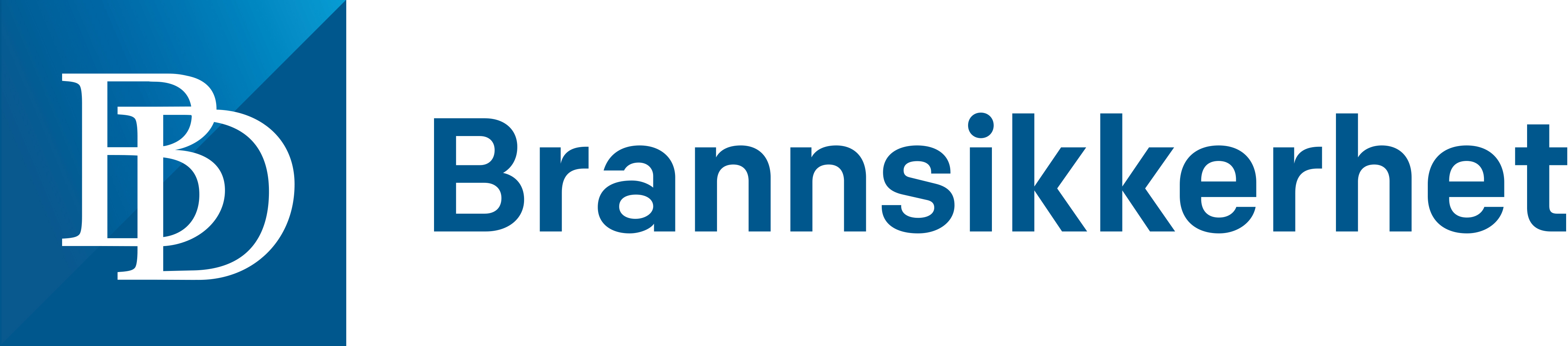 Blå og hvit logo tekst BD Brødrene Dahl